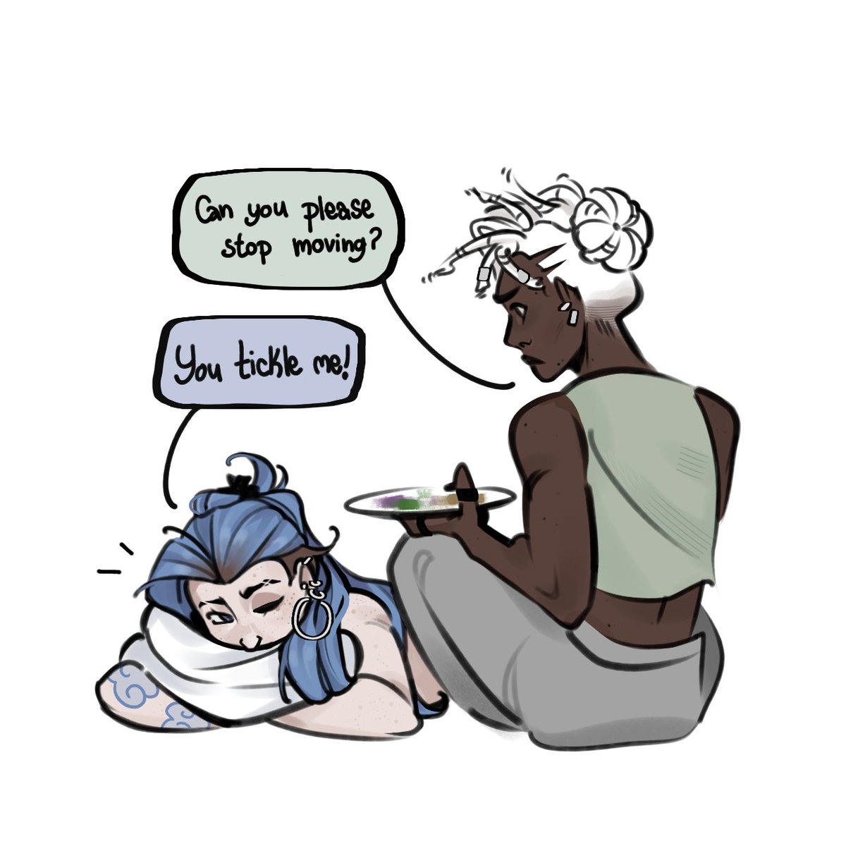 K43rUuuu's tweet image. They paint each other's backs, convince me otherwise. 😤
#arcane #timebomb #Jinx #Ekko