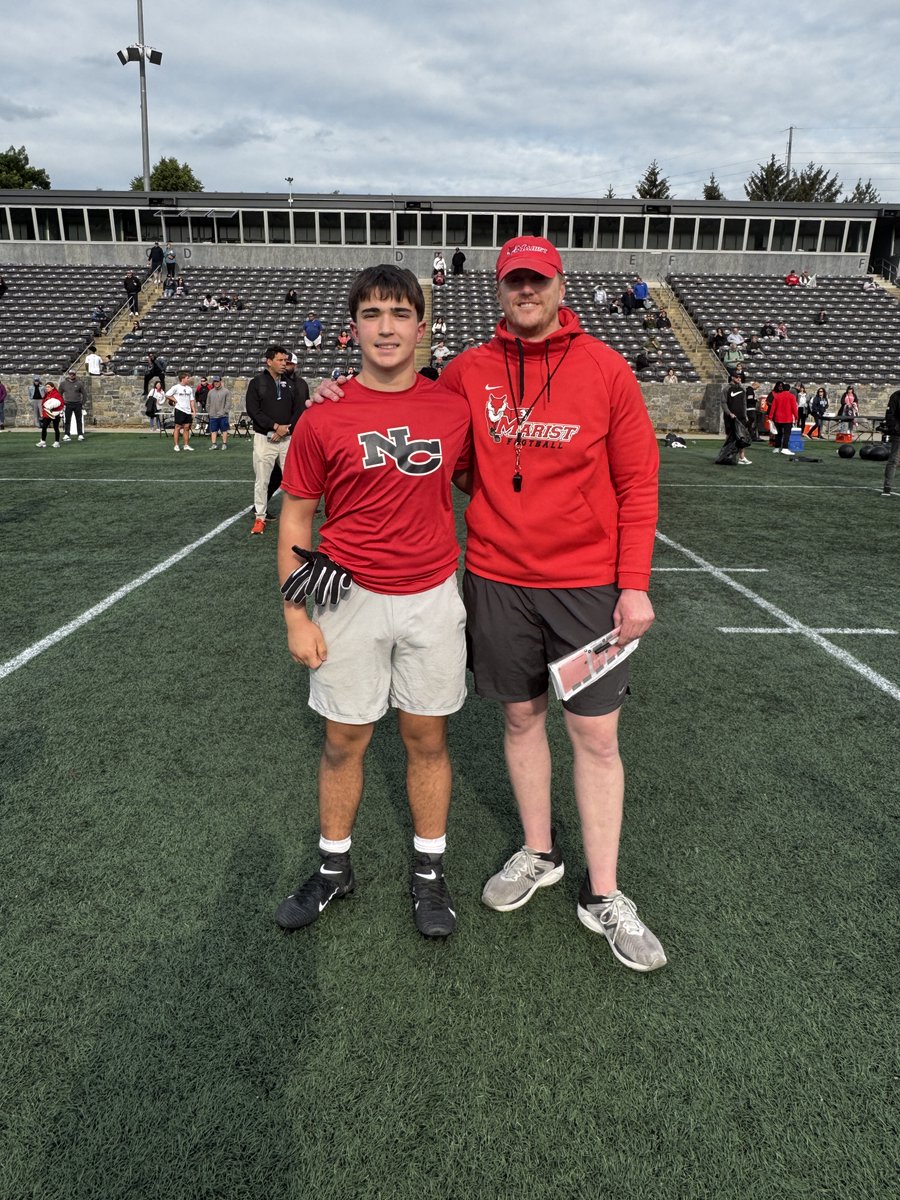TchakarovThomas's tweet image. Thank you @Marist_Fball for allowing me to compete at your camp! Thank you to all the tremendous coaching staffs in attendance!
#397
@CoachMWillis @CoachMcGuire_ @CoachDiMonte
@Coach_Nguyen @NewCanaanFB