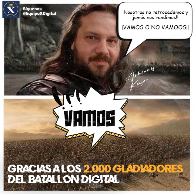 🇨🇱 El <a href="/EquipoXDigital/">EquipoXTendencias</a> crece y crece, y no lo detiene nadie sino hasta llegar con <a href="/Jou_Kaiser/">Johannes Kaiser</a> a la presidencia de Chile 🇨🇱

Vamos con el espíritu Libertario 🇨🇱.

Sumate y síguenos en <a href="/EquipoXDigital/">EquipoXTendencias</a> para lograr las tendencias nacionales en apoyo a Kaiser Presidente.

Difundir y RT