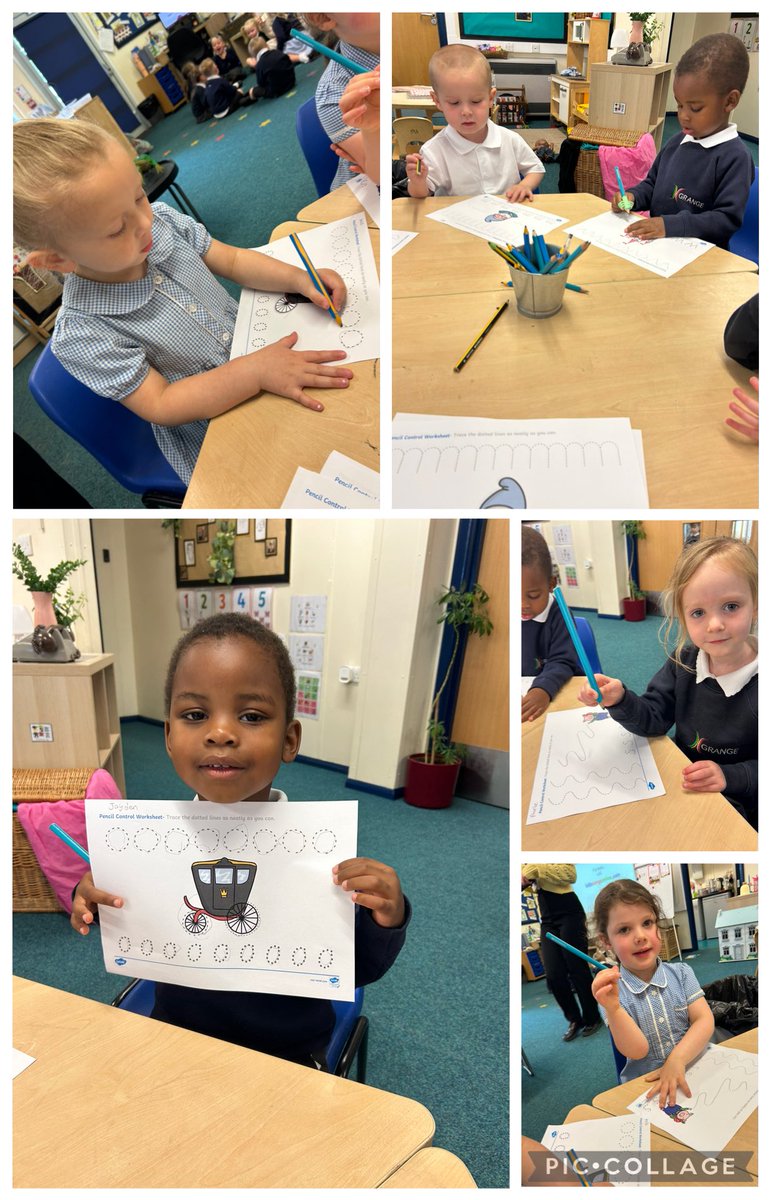 Nursery have been practicing their pencil control today. #EYFS #PencilControl <a href="/GrangeMissP/">Miss Pope</a> <a href="/GrangeMissCl/">Miss Clarke</a> <a href="/GrangeMissA/">GrangeMissA</a> <a href="/GrangeMissWri/">MissWright</a>