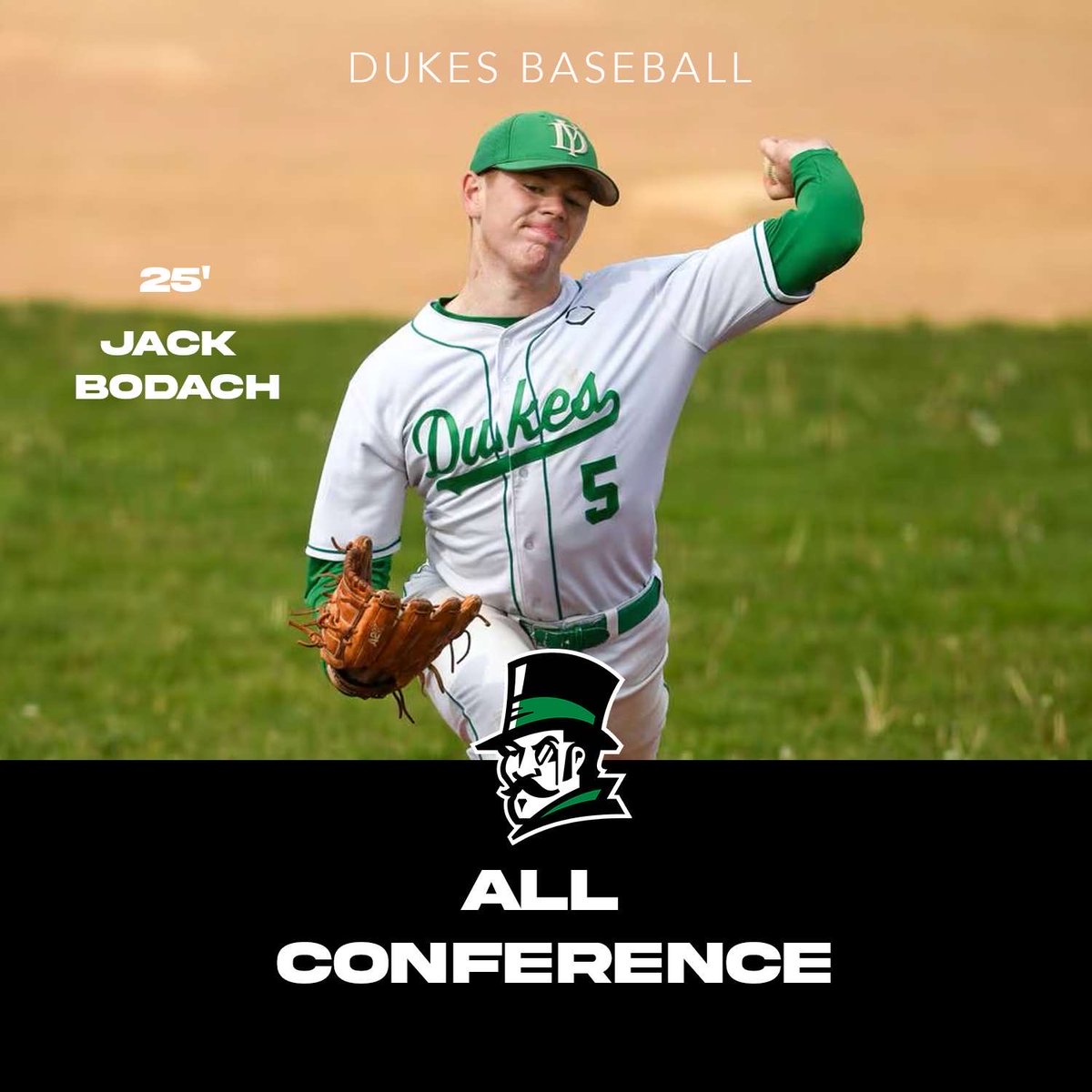 Congrats to Senior LHP Jack Bodach for being named to the West Suburban Silver All-Conference team. Bodach also finished second for WSCS Pitcher of the Year! 

Notable Stats:

Record: 7-0
ERA: 1.25
IP: 39.1
ER: 7
K: 31
BAA: .208