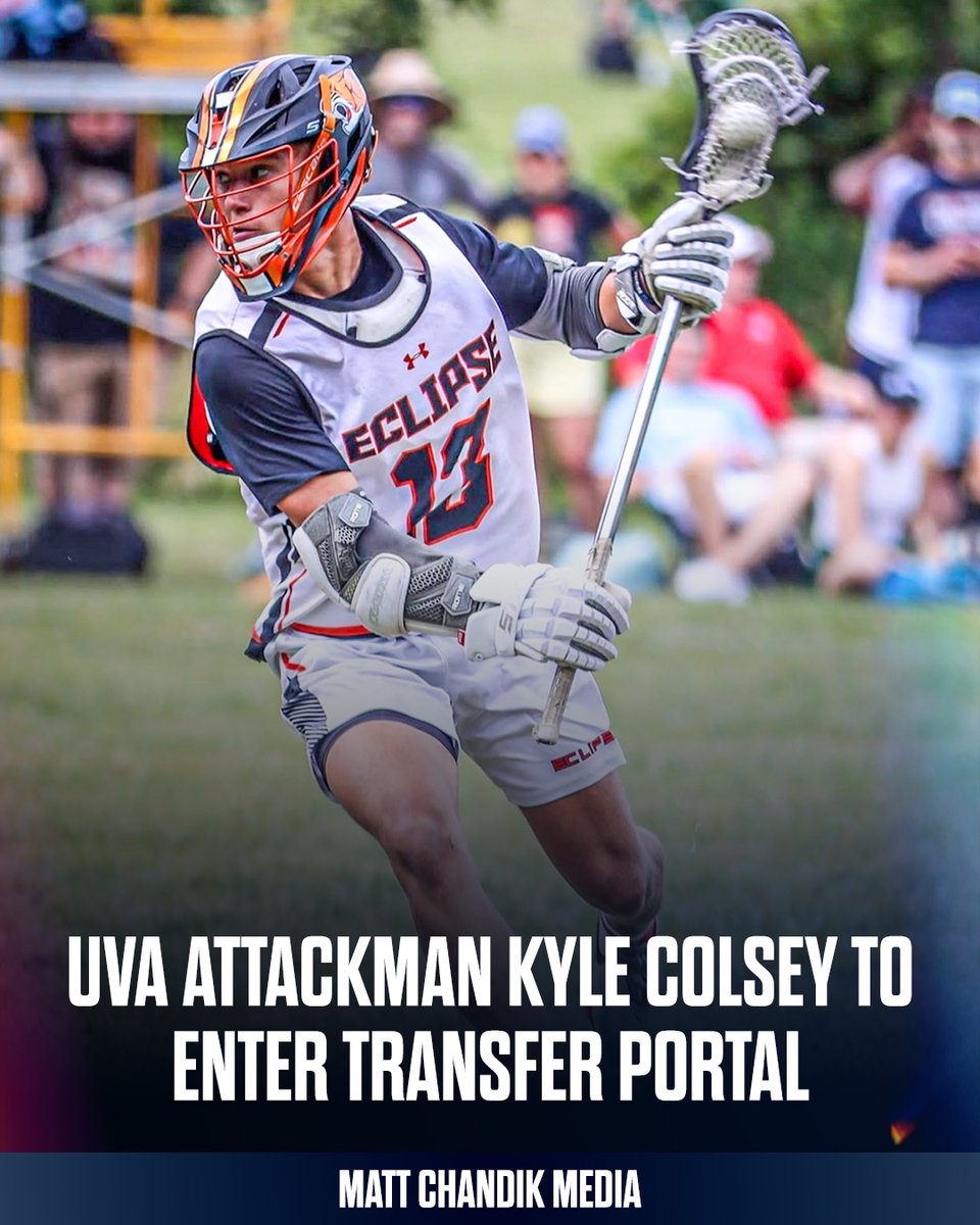 Matt Chandik (@mchandik26) on Twitter photo Virginia attackman Kyle Colsey will enter the transfer portal.
Ridgefield (Conn.) and <a href="/EclipseLacrosse/">EclipseLacrosseClub</a> standout was a top-10 '24 recruit and would have started as a freshman if not for a torn ACL.
Electric athlete and outstanding lefty finisher. Virginia attackman Kyle Colsey will enter the transfer portal.
Ridgefield (Conn.) and <a href="/EclipseLacrosse/">EclipseLacrosseClub</a> standout was a top-10 '24 recruit and would have started as a freshman if not for a torn ACL.
Electric athlete and outstanding lefty finisher.