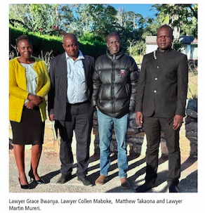 Police released Matthew Takaona this evening after failing to find a charge to prefer against him. He was arrested by a CIO-led group of 5 men calling itself Fereti. Initially Police was directed to charge Takaona for failing to notify a local councilor, Benson Dandira