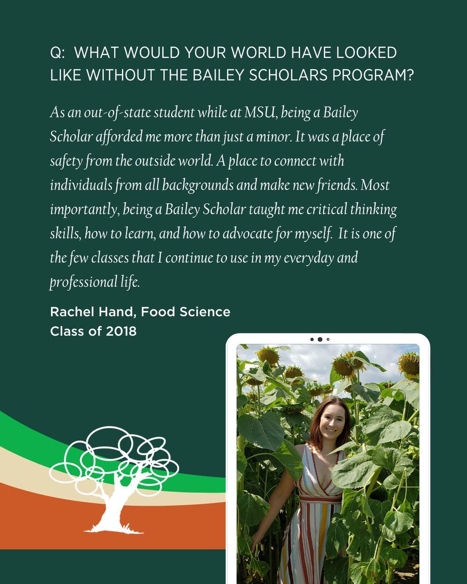We asked our alumni and former fellows to tell us what their lives would look like without the Bailey Scholars Program.  Over the coming days, we'll share some of their responses.