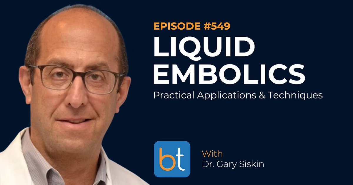 BackTable Vascular and Interventional (@_backtable) on Twitter photo Today on BackTable: How well do you understand liquid embolics? <a href="/gsiskin/">Gary Siskin</a> brings us up to speed their practical applications and techniques to maximize safety & efficacy
Full episode: open.spotify.com/episode/1JphFL…
#VI549 #Embolization <a href="/AlbanyMed/">Albany Med Health System</a> <a href="/AlbanyMedRadRes/">Albany Med Radiology Residency</a> <a href="/AlbanyIR/">Albany IR</a> Today on BackTable: How well do you understand liquid embolics? <a href="/gsiskin/">Gary Siskin</a> brings us up to speed their practical applications and techniques to maximize safety & efficacy
Full episode: open.spotify.com/episode/1JphFL…
#VI549 #Embolization <a href="/AlbanyMed/">Albany Med Health System</a> <a href="/AlbanyMedRadRes/">Albany Med Radiology Residency</a> <a href="/AlbanyIR/">Albany IR</a>