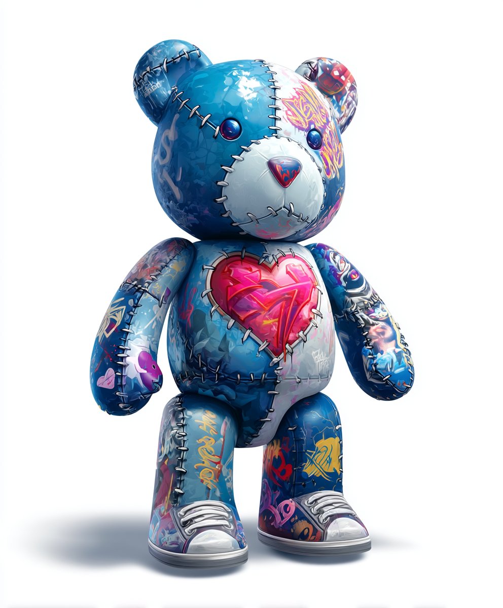 DiePlastikkarte's tweet photo. 🎨 Urban Love Bear Vibes 🧸💔

https://t.co/Edkfmdn15t

#urbanstyle #graffitibear #teddystreetart #midjourneyart #coolcharacter #edgycute #streetfashionart #digitalarttoy #loveteddy #hiphopvibes #kawaiiurban #patchworkdesign #trendyanimals #collectibleart #streetwearcharacter https://t.co/J02BgZrZim