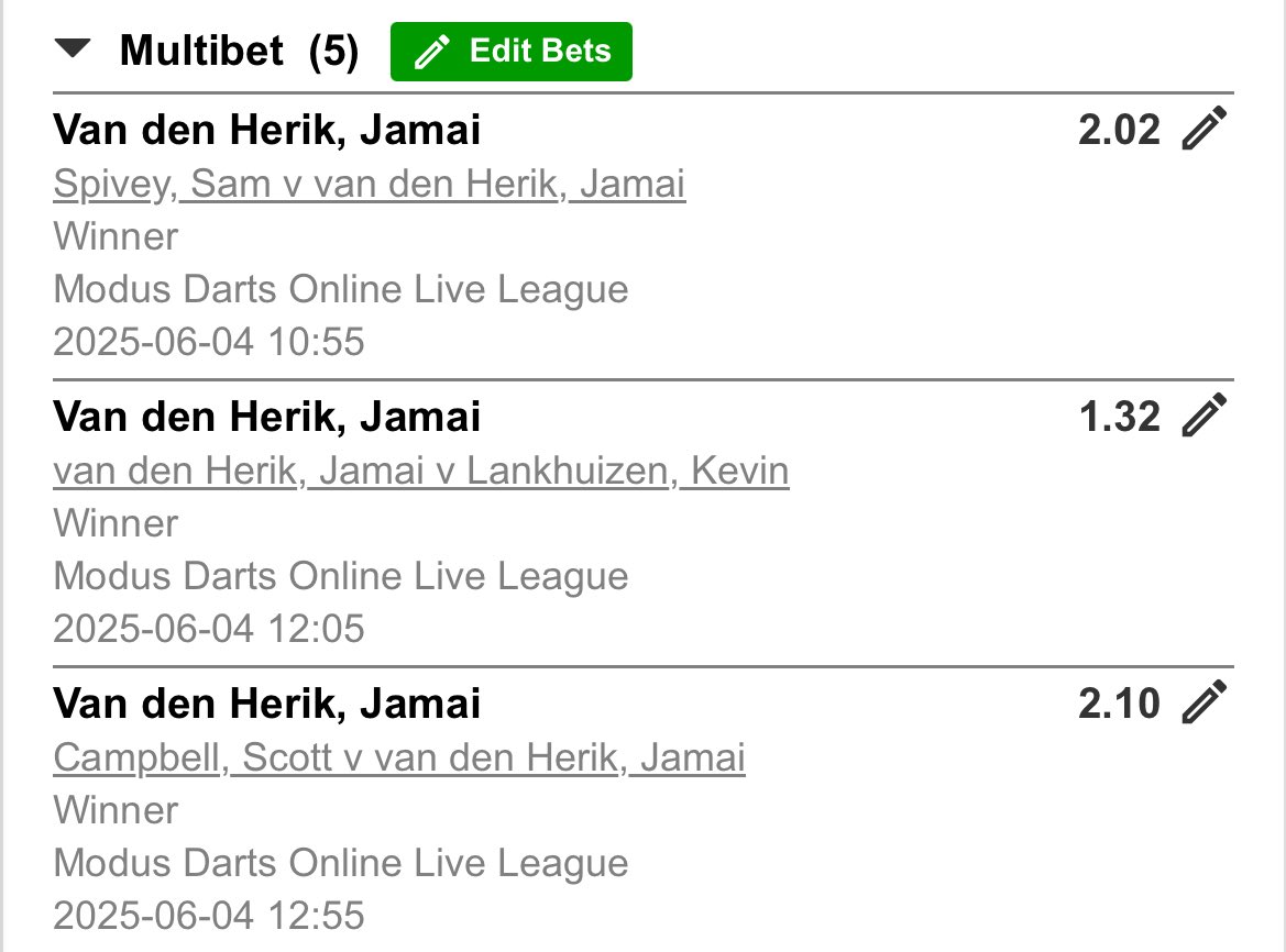 Tomorrow’s Darts 🎯 

Here is a code: BW33D8E85