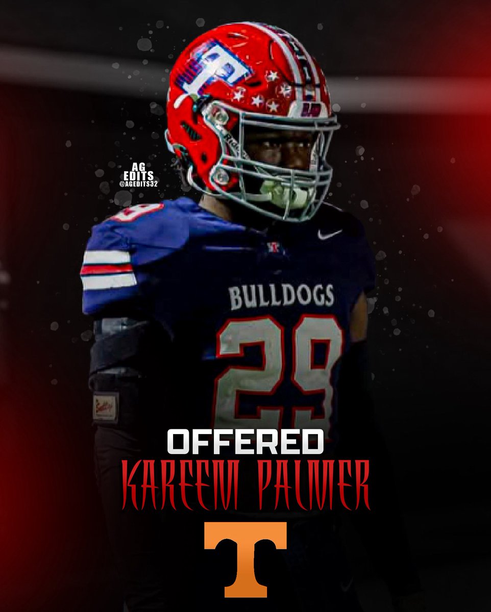6’2 215 2027 OLB/DE <a href="/KareemPalmer0/">Kareem “Reem“ Palmer</a> has been offered by Tennessee!

Out of Toombs Co HS

<a href="/RecruitGeorgia/">Recruit Georgia</a>