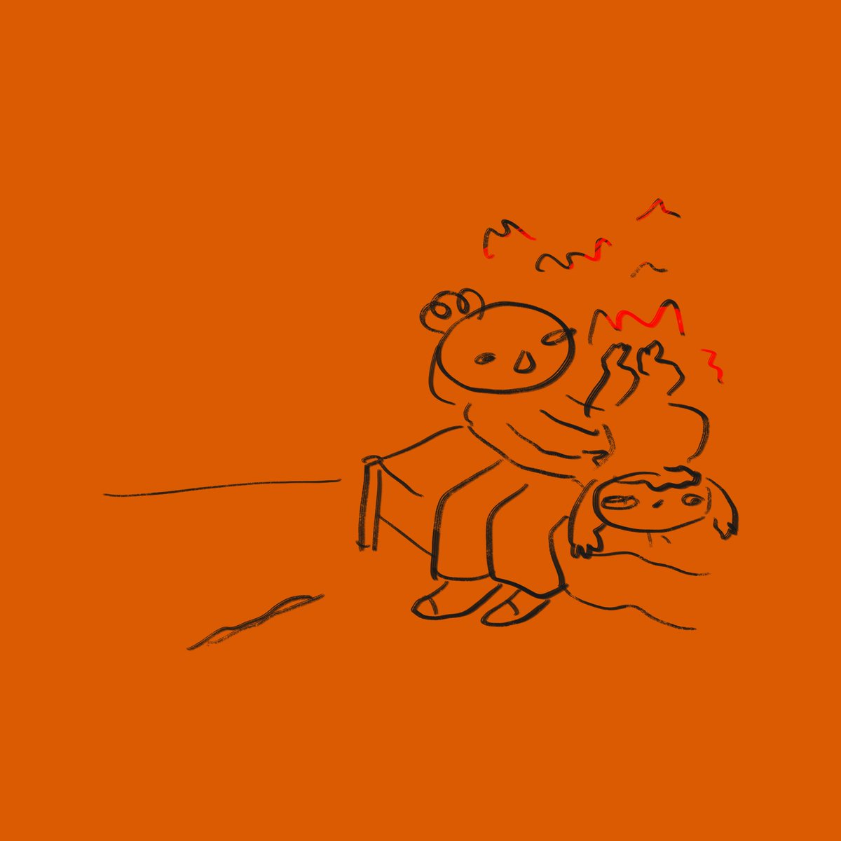 vanessacake1's tweet photo. She has suddenly decided she hates all sleep and pacifiers. And then i want to just say: adios, bye bye. 🦆 #dailycomic #comic #art #doodle #baby #sketch #newparents #sleepregression https://t.co/TL6DDYjFQz