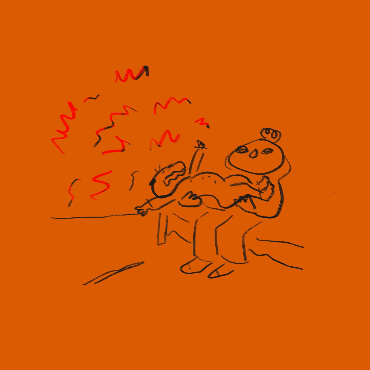vanessacake1's tweet photo. She has suddenly decided she hates all sleep and pacifiers. And then i want to just say: adios, bye bye. 🦆 #dailycomic #comic #art #doodle #baby #sketch #newparents #sleepregression https://t.co/TL6DDYjFQz
