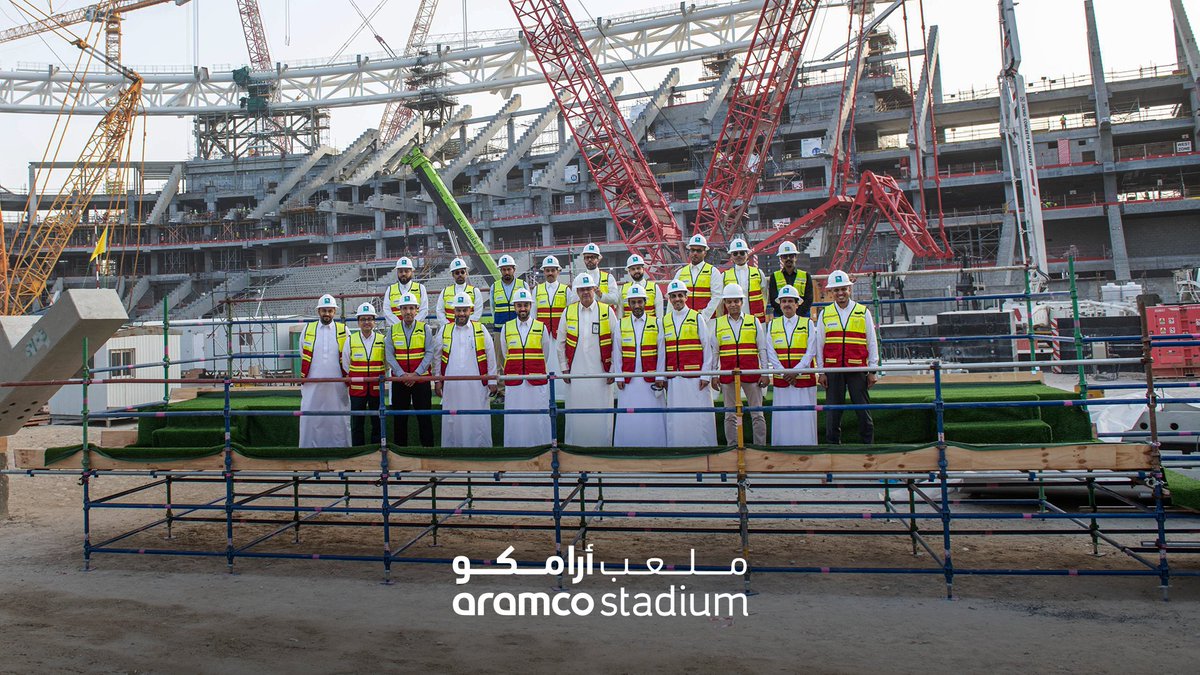 We were delighted by the visit of HRH Prince Abdulaziz bin Turki Al-Faisal, Minister of Sport, to #AramcoStadium, where HRH was briefed on the progress and significant advancements of this distinguished and highly anticipated project

سعدنا بزيارة صاحب السمو الملكي الأمير