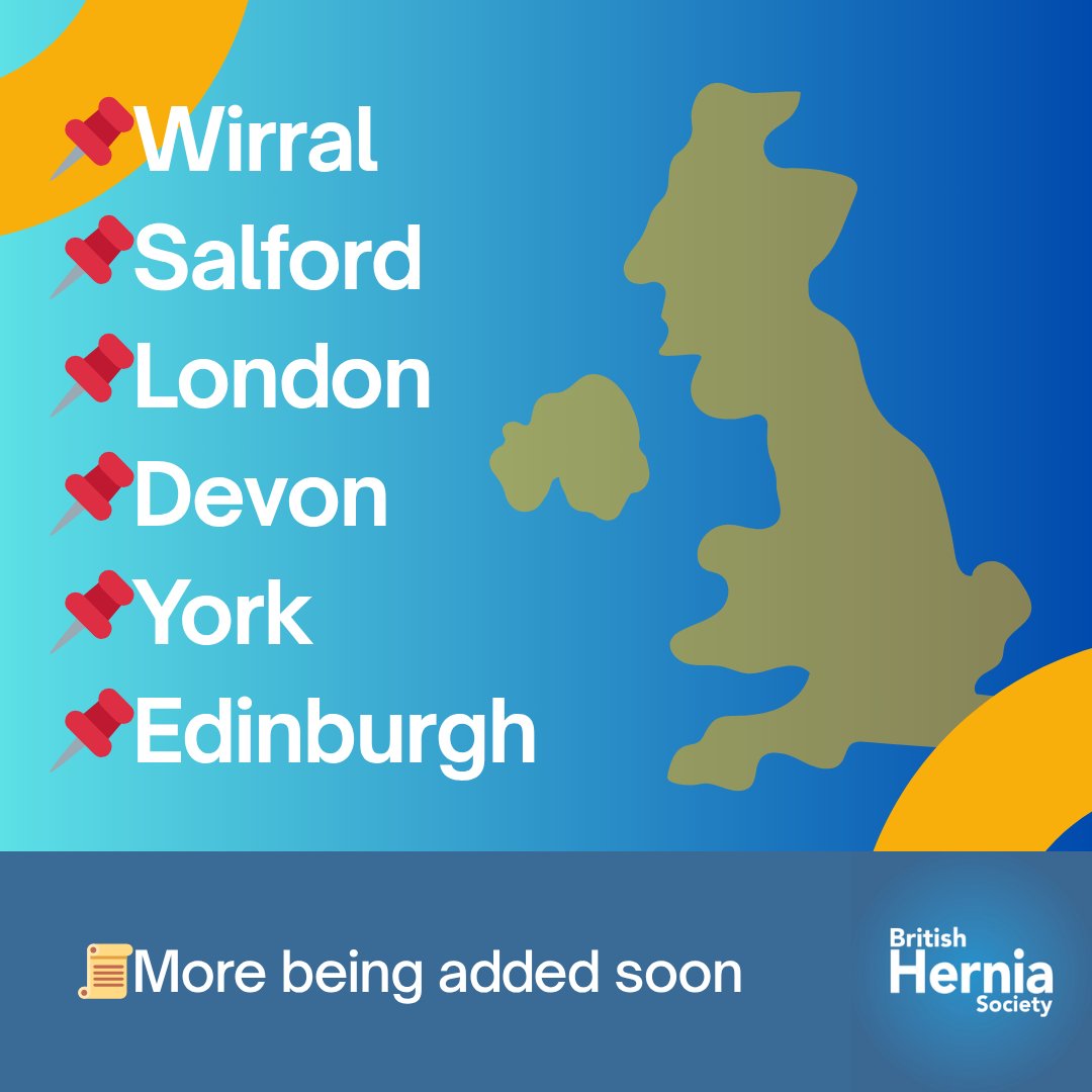 British Hernia Society (@britishhernia) on Twitter photo 🎓 Looking for an #AWR Fellowship?
The <a href="/BritishHernia/">British Hernia Society</a> Society has launched a new members-only resource listing AWR fellowships across the UK.
📍 Wirral 📍Salford 📍 London📍 Devon📍 York📍 Edinburgh📝 More being added soon!
britishherniasociety.org/awr-fellowship… 🎓 Looking for an #AWR Fellowship?
The <a href="/BritishHernia/">British Hernia Society</a> Society has launched a new members-only resource listing AWR fellowships across the UK.
📍 Wirral 📍Salford 📍 London📍 Devon📍 York📍 Edinburgh📝 More being added soon!
britishherniasociety.org/awr-fellowship…