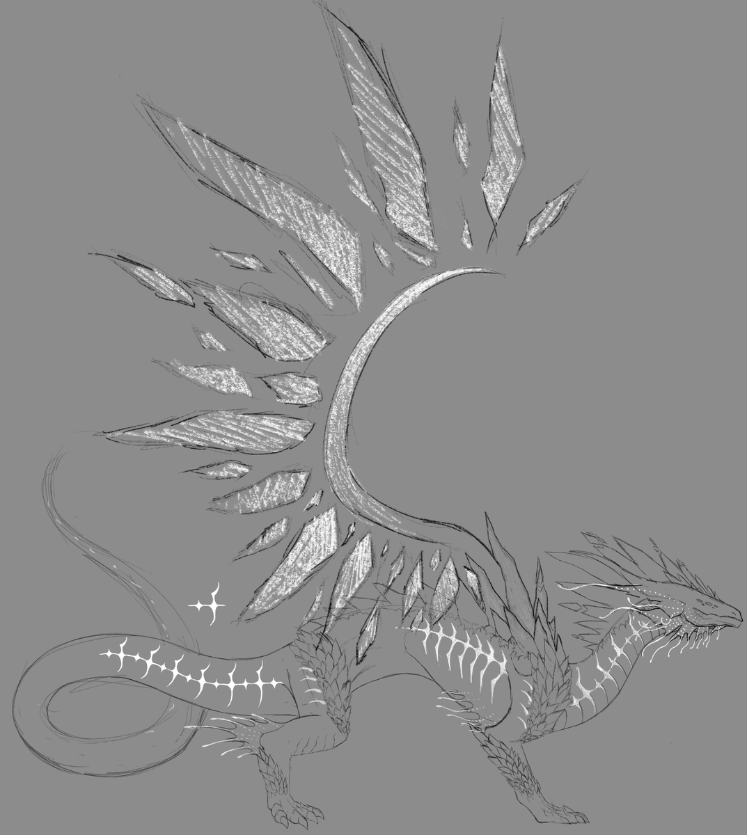 The main project I've been working on for a year now: An Ahamkara based on ice and deep sea creature themes for a Dndestiny campaign I was playing in. I've been making this model slowly in Blender [I say slowly as this is only my 4th model and I'm still learning].