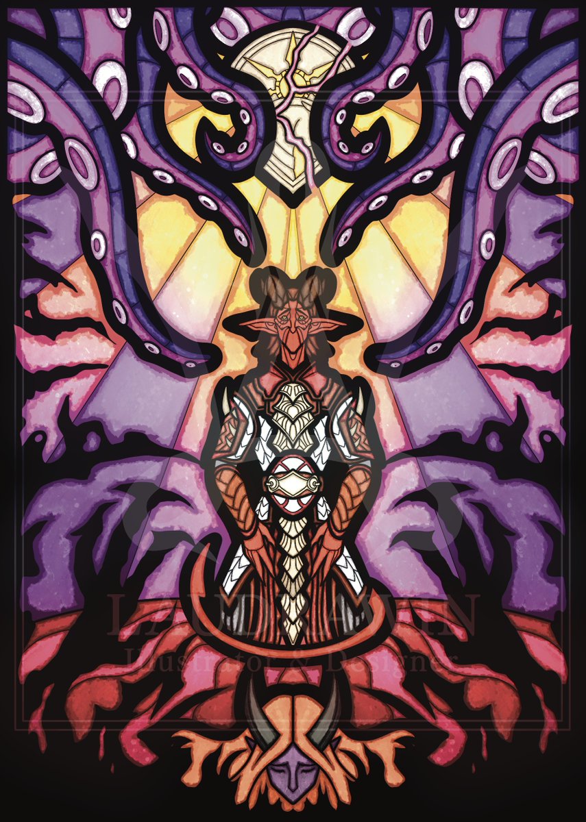 I am proud to share my work on <a href="/ZevlorZine/">Path of Devotion: A BG3 Zevlor Zine</a> !! 
I truly loved and enjoyed working on this personal style to bring Zevlor's ingame story back to life ♥️

How do these pieces make you feel? 

#ZevlorZine #Fanzine #BG3