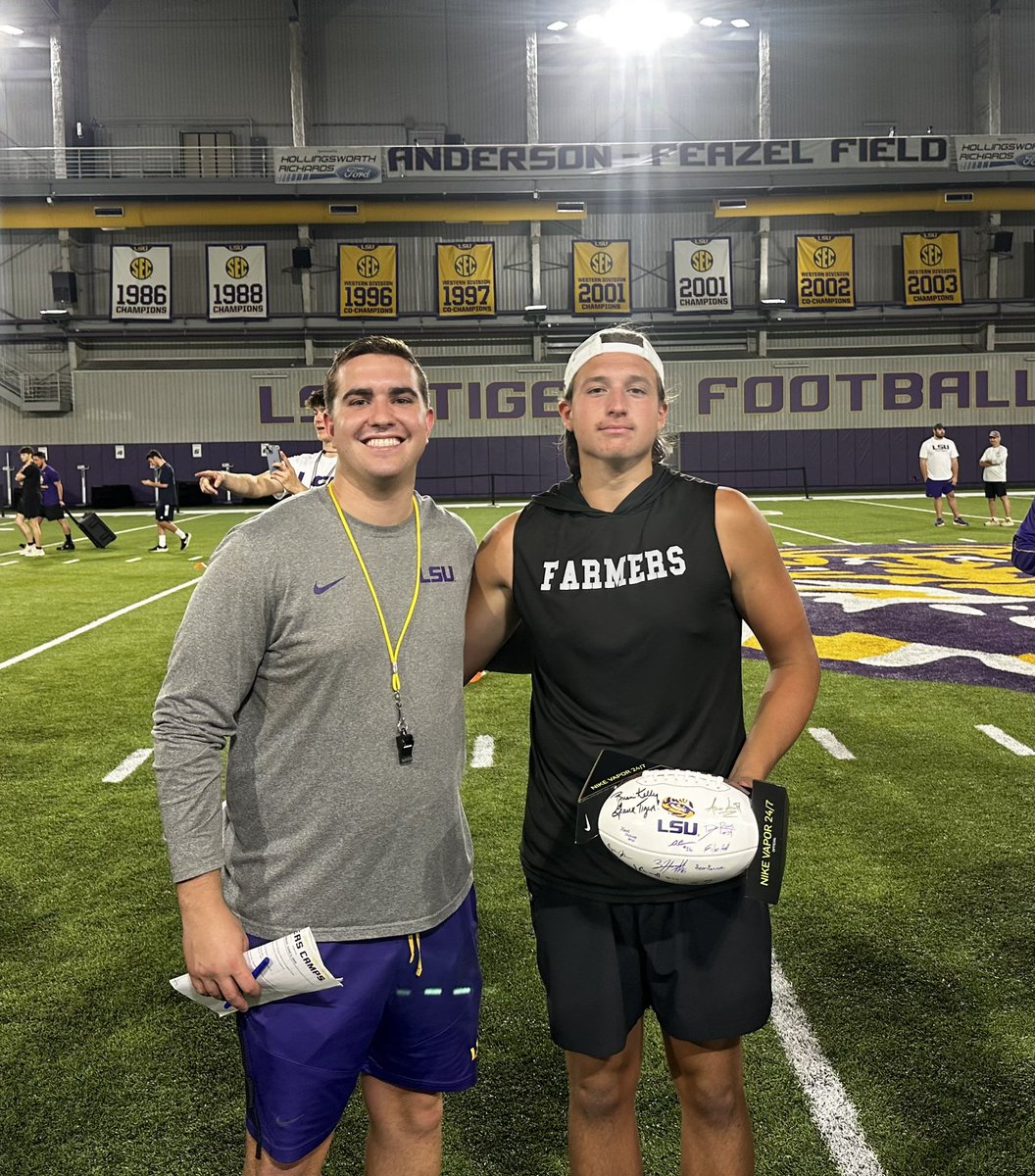 Declan Hamm (@declanhamm27) on Twitter photo Proud AGAIN to represent <a href="/LHSFball/">Lewisville Football</a> by WINNING the punt competition <a href="/LSUfootball/">LSU Football</a> Special Teams camp today! BIG Thanks to <a href="/Coach_AAnand/">Aman Anand</a> & <a href="/CoachRJackson34/">Ryan Jackson</a> for spending time with me! <a href="/Coach_Olla/">Nick Olla</a> <a href="/KohlsHighlights/">Kicking, Punting, Long Snapping Highlights</a> <a href="/Coach_Radke/">Luke Radke</a> <a href="/HKA_Tanalski/">Adam</a> <a href="/shanee_mc/">Shane McDonough</a> <a href="/CoachBrianKelly/">Brian Kelly</a> <a href="/FrankWilson28/">Frank Wilson</a> Proud AGAIN to represent <a href="/LHSFball/">Lewisville Football</a> by WINNING the punt competition <a href="/LSUfootball/">LSU Football</a> Special Teams camp today! BIG Thanks to <a href="/Coach_AAnand/">Aman Anand</a> & <a href="/CoachRJackson34/">Ryan Jackson</a> for spending time with me! <a href="/Coach_Olla/">Nick Olla</a> <a href="/KohlsHighlights/">Kicking, Punting, Long Snapping Highlights</a> <a href="/Coach_Radke/">Luke Radke</a> <a href="/HKA_Tanalski/">Adam</a> <a href="/shanee_mc/">Shane McDonough</a> <a href="/CoachBrianKelly/">Brian Kelly</a> <a href="/FrankWilson28/">Frank Wilson</a>