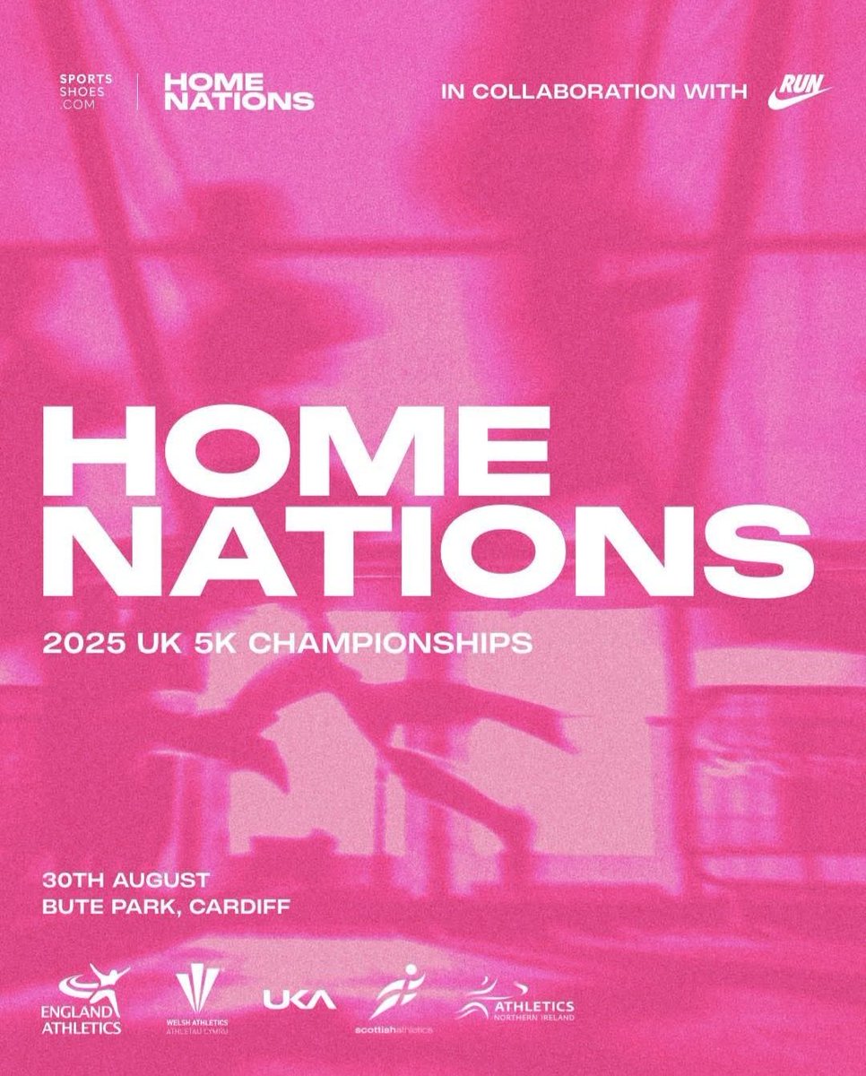The <a href="/sportshoescom/">sportshoes.com</a> Home Nations supported by <a href="/Nike/">Nike</a> takes place on 30th August.

Hosting the 2025 UK 5km Championships.

📍 Bute Park, Cardiff