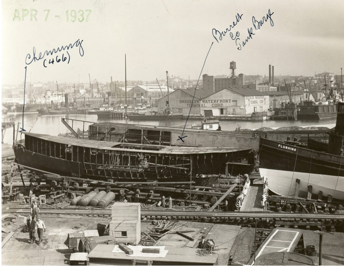 MMWWII (@usmmwwii) on Twitter photo Ira S. Bushey & Sons Shipyard, April 7, 1937. South Street Seaport Museum Photo Archives. The Ira S. Bushey & Sons Shipyard was located on the north side of Gowanus Inlet, Brooklyn, just east of the New York State Grain Terminal.
southstreetseaportmuseum.org/the-ira-s-bush… Ira S. Bushey & Sons Shipyard, April 7, 1937. South Street Seaport Museum Photo Archives. The Ira S. Bushey & Sons Shipyard was located on the north side of Gowanus Inlet, Brooklyn, just east of the New York State Grain Terminal.
southstreetseaportmuseum.org/the-ira-s-bush…