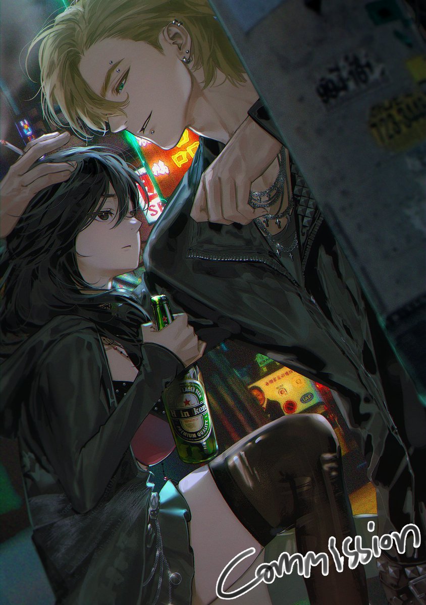 커미션 작업 했습니다~! 
원본은 신청자님에게..😄