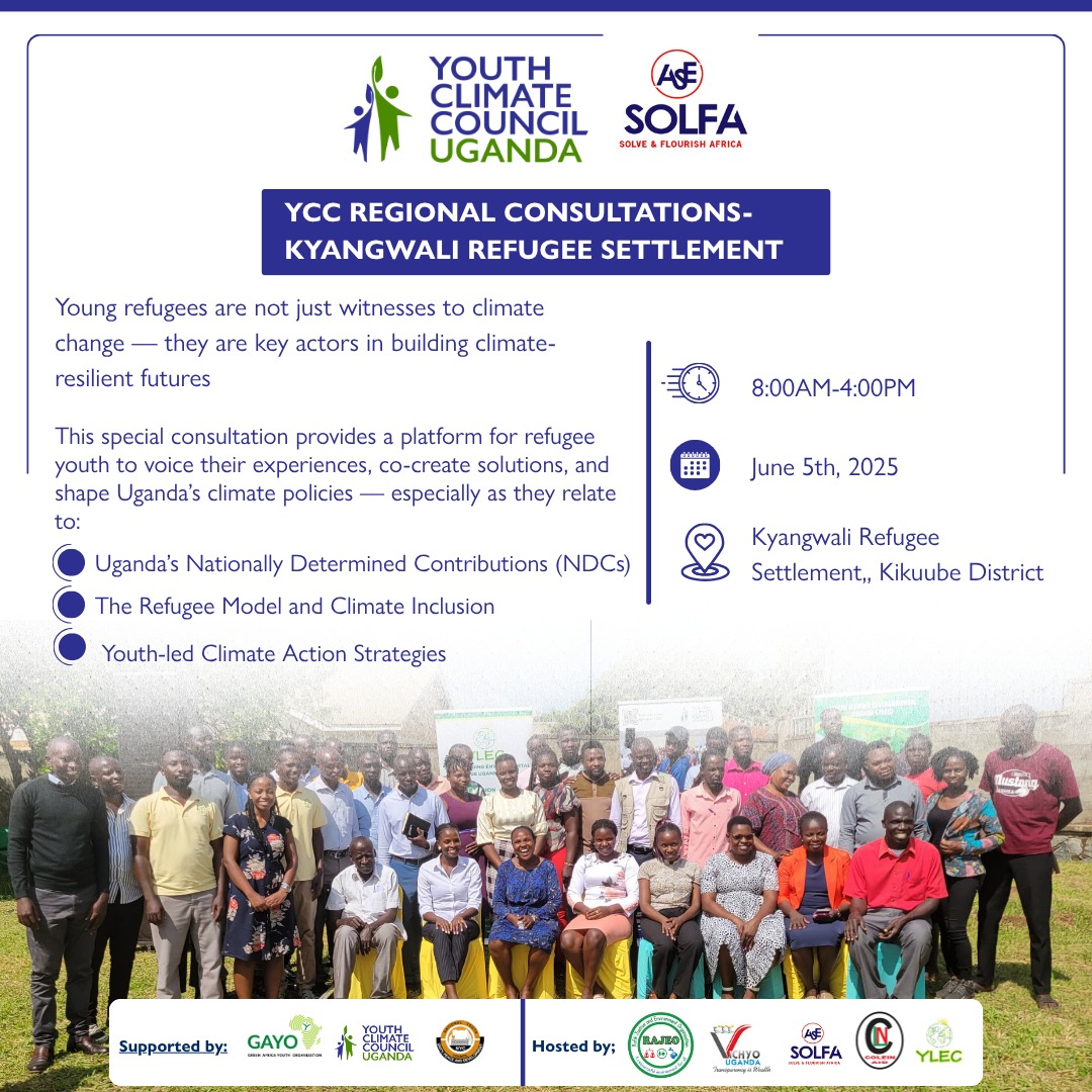 robert ssenono (@ssenono_robert) on Twitter photo This #WorldEnvironmentDay2025, we meet in Kyangwali at the <a href="/YCCUganda/">Youth Climate Council Uganda</a>
Regional consultation and <a href="/LCOYUganda1/">Uganda Local Conference of Children and Youth</a>
Young refugees are bringing bold climate ideas to the table — and the future looks hopeful.
#LCOYUganda2025 #YCCConsultation2025 This #WorldEnvironmentDay2025, we meet in Kyangwali at the <a href="/YCCUganda/">Youth Climate Council Uganda</a>
Regional consultation and <a href="/LCOYUganda1/">Uganda Local Conference of Children and Youth</a>
Young refugees are bringing bold climate ideas to the table — and the future looks hopeful.
#LCOYUganda2025 #YCCConsultation2025