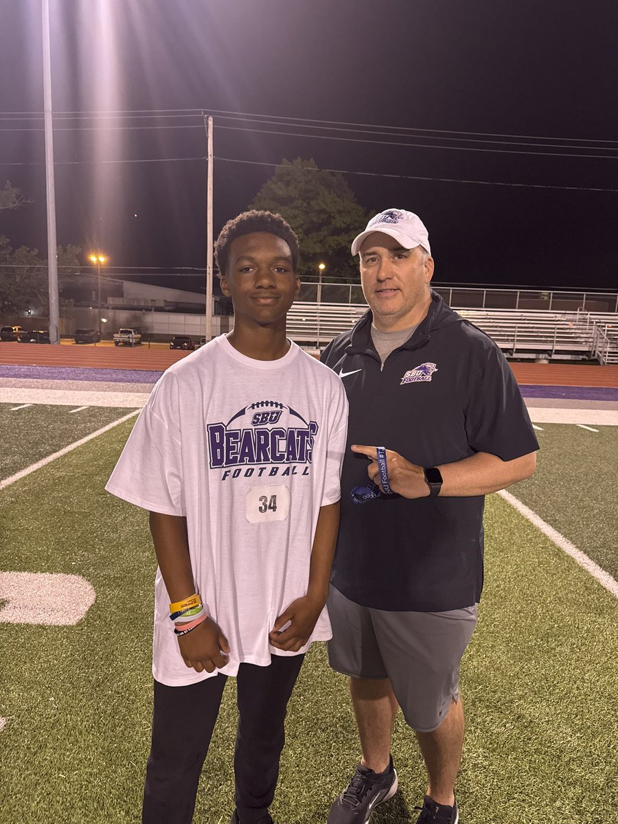 Klmichael16's tweet image. Thank you @CoachHansen_ for the invite to the SBU football camp. @CoachDNew_ @SBU_Football @Sabres_Football @StevieWilliams4 #QBreps