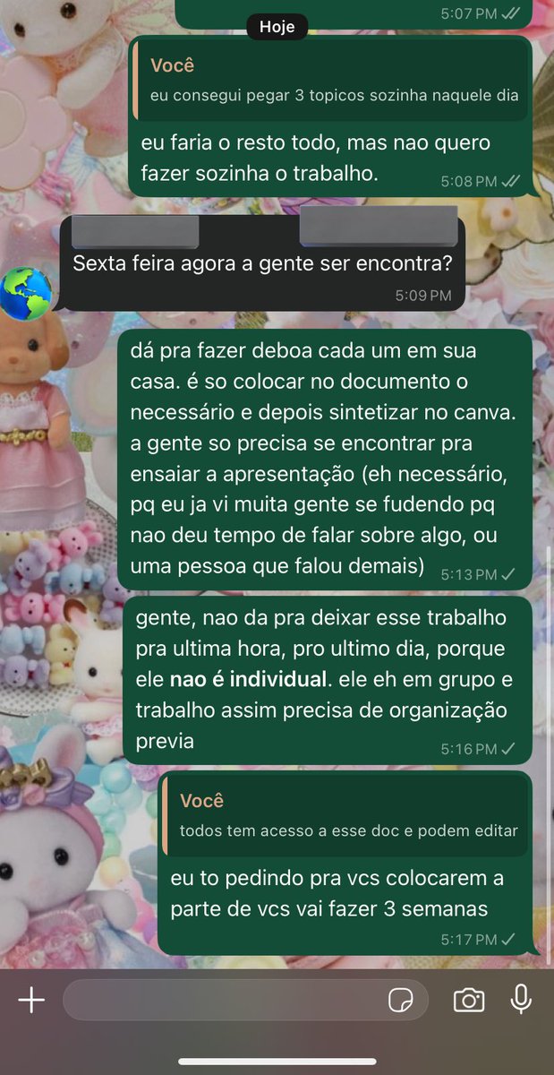 silveirarquivo's tweet image. tudo isso porque a porra da professora nao deixou eu fazer o trabalho sozinha.
porra galera na FACULDADE e nao tem o minimo de responsabilidade que as suas escolhas nao afetam so a si mesmo PORRA