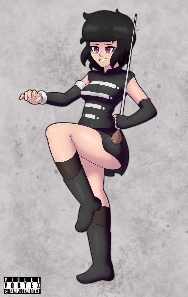 SimplexVortex's tweet image. ⌜♪ When I was... a young girl... my master... took me into the city, to see a marching band ♪⌟

Drawing Violet as an album cover: 
The Black Parade - My Chemical Romance
#oc #ocart #originalcharacter #mychemicalromance