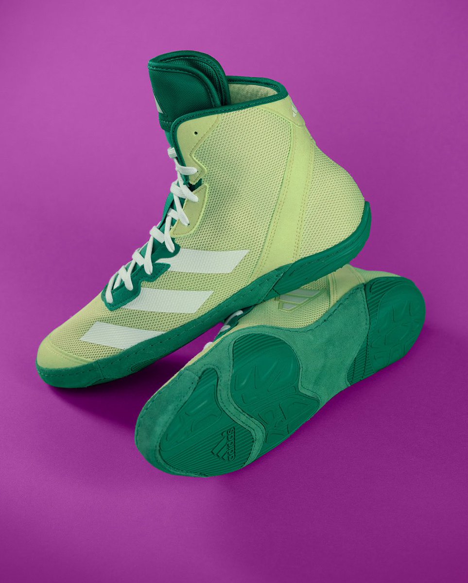 💥 Bring the energy to every takedown. 💥
The new Lime/White/Teal ADIZERO. Ultra-light, ultra-fast, and built for wrestlers who bring the heat every match. Shop: adidaswrestling.com/collections/sh…

#ADIZERO #wrestlingshoes #threestripelife #mattime #wrestling #wrestlinglife