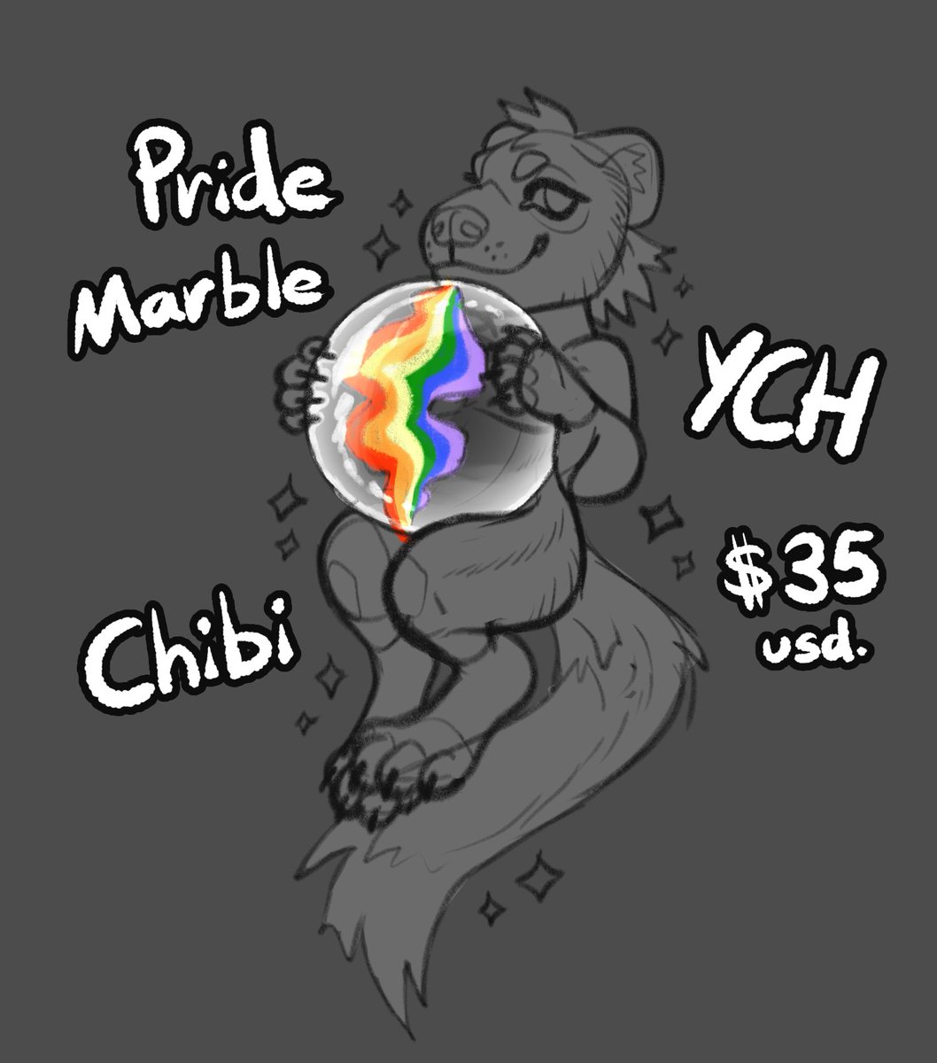 pride marble YCHs open! 🌈🔮✨