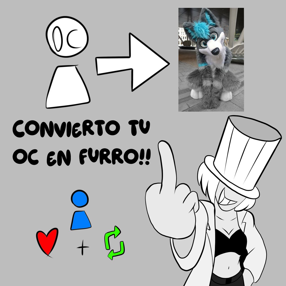 ✨Comenta para participar✨
Hoy ando de malas, así que como castigo tendré que transformarte en furro!

Requisitos: ❤️👤🔁
#OC #drawingart