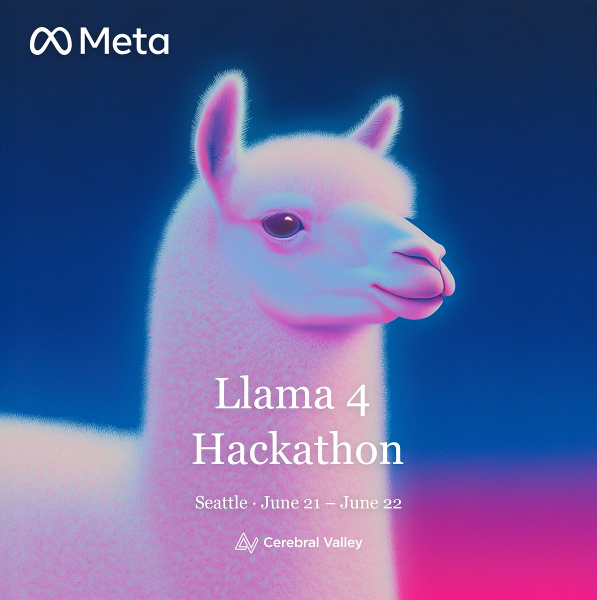 Meta for Developers (@metafordevs) on Twitter photo Calling all AI developers in Seattle!
The Llama 4 Hackathon with <a href="/cerebral_valley/">Cerebral Valley</a> is coming to Seattle June 21-22.
Why should you apply?
- 💰 Compete for $21K+ in CASH prizes 💰
- Networks with hundreds of the top AI developers and meet industry leaders
- Learn more ways to use Calling all AI developers in Seattle!
The Llama 4 Hackathon with <a href="/cerebral_valley/">Cerebral Valley</a> is coming to Seattle June 21-22.
Why should you apply?
- 💰 Compete for $21K+ in CASH prizes 💰
- Networks with hundreds of the top AI developers and meet industry leaders
- Learn more ways to use