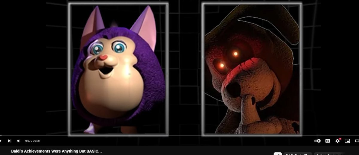 I WAS WATCHING A VIDEO ABOUT BALDIS BASICS AND WHEN THEY MENTIONED DUCK SEASON THEY USED THE PC2 DESIGN OF THE DOG IM CRYING