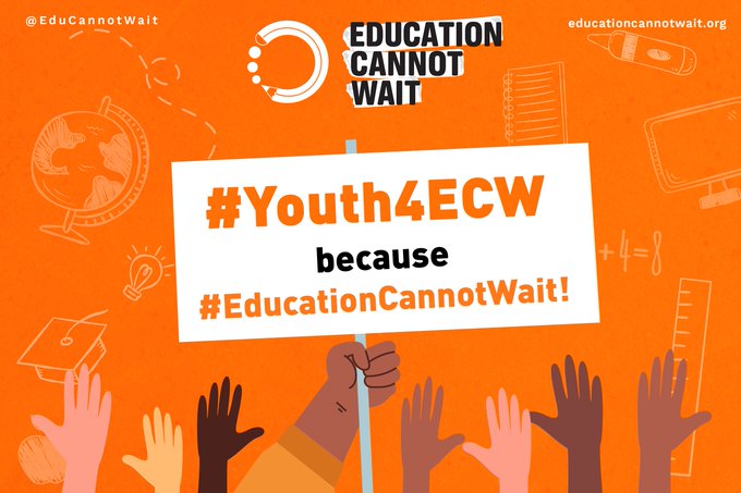 "If we don't #ShareTheirVoices, if we don't act, what chance do crisis-affected children - full of potential - have? 

And what hope does humanity have if a quarter of a billion girls/boys never access school &amp; only experience brutal violence!" ~#ECW Youth Rep <a href="/MutesiHadijah1/">Mutesi Hadijah</a>