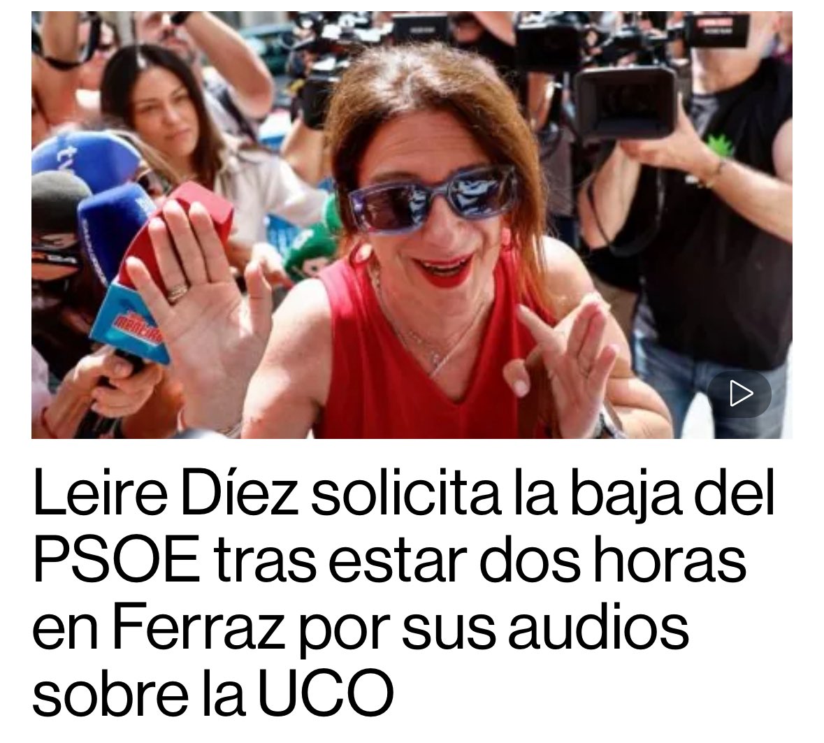 rosadiezglez's tweet photo. La farsa pactada con Sánchez a cambio de su silencio: me doy de baja y cerráis el
expediente. Entre mafiosos anda el juego. https://t.co/bAJwJIUUz4