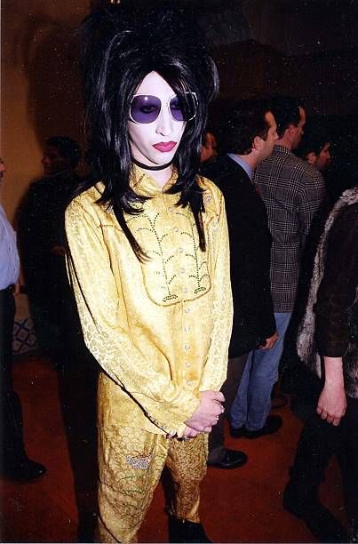 I got yellow
Something I like: diet lemonade 
Album cover: closer to god by NIN
Character/person: Manson
Outfit: This shit Manson’s got on