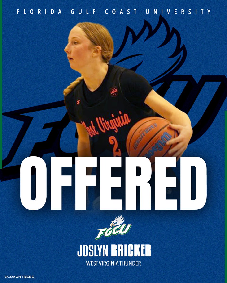 West Virginia Thunder UAA (@wvthunderuaa) on Twitter photo Joslyn Bricker ‘26 (<a href="/JoslynBricker10/">Joslyn Bricker</a>) has picked up an offer from FGCU!
#WVThunderFam | ⚡️⚡️ Joslyn Bricker ‘26 (<a href="/JoslynBricker10/">Joslyn Bricker</a>) has picked up an offer from FGCU!
#WVThunderFam | ⚡️⚡️