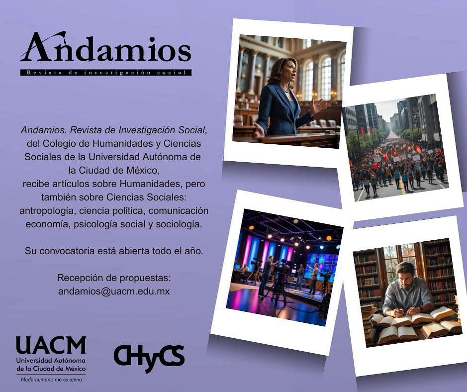 Andamios. Revista de Investigación Social (@uacm_andamios) on Twitter photo 