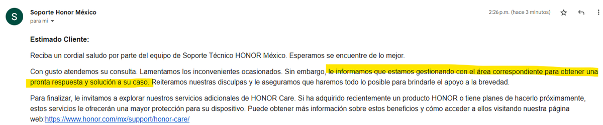 JorgeCG19's tweet photo. @honor_mexico No compren Honor, no cumplen con sus garantías y su soporte es una vergüenza https://t.co/q3CPu6HlEV