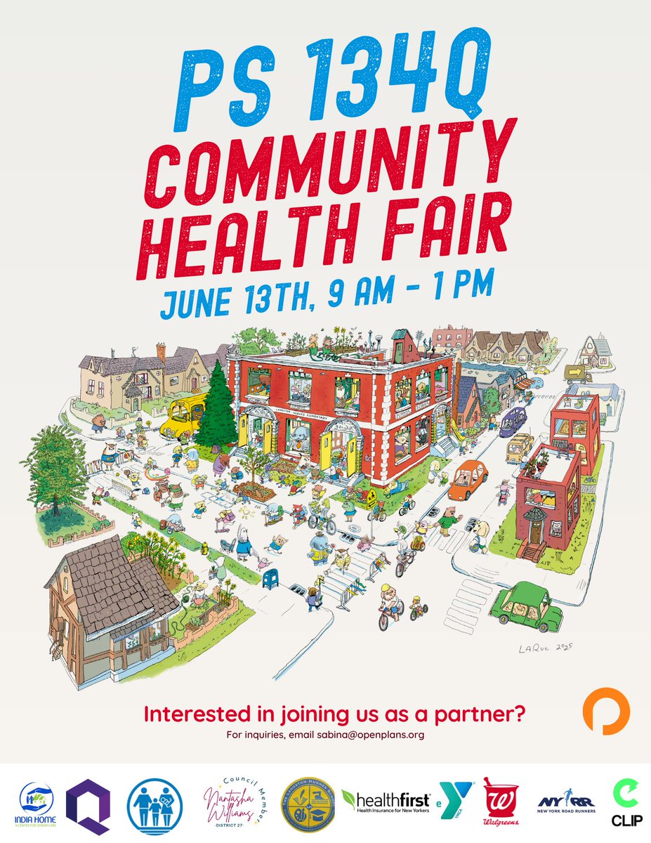 📣 Join India Home at the PS 134Q Community Health Fair on June 13 from 9 AM–1 PM!

💙💚We’ll be tabling with info on our programs for South Asian &amp; Indo-Caribbean seniors

🎉 Free resources, activities &amp; more!
