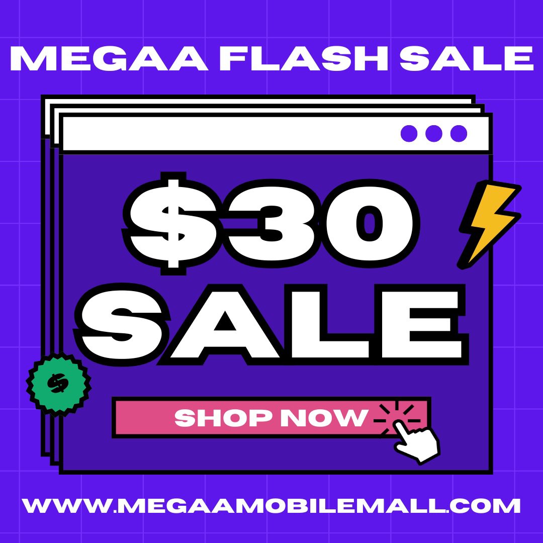 $30 SALE <a href="/MegaMobileMall/">MEGAAMOBILEMALL ™️</a> 
ALL MONTH LONG ‼️🛒

MegaaMobileMall.com