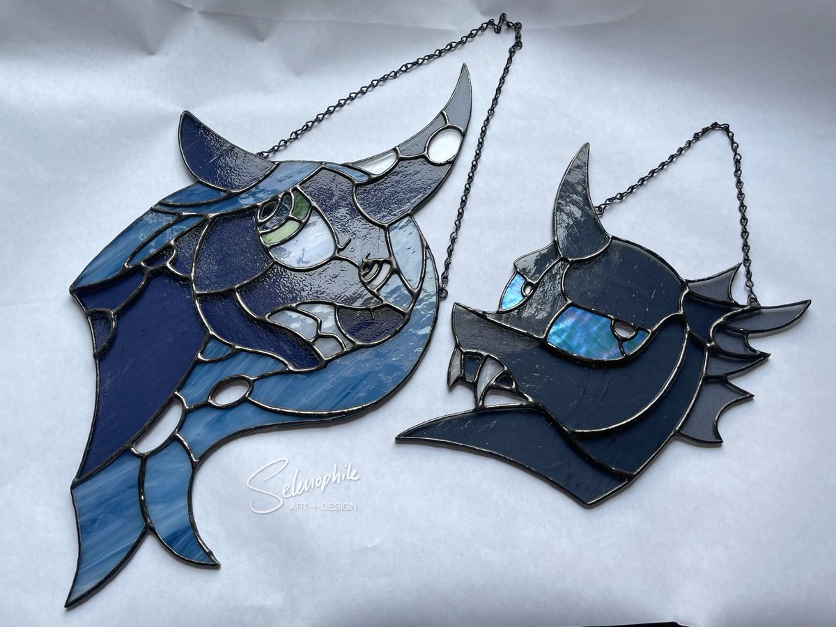 This suncatcher set is FINALLY DONE! I had a lot of snags along the way on these, but I'm so happy they came together in the end! 🪲💜✨

These pieces are designed, cut, and assembled by me! they're one of a kind!

Want to take these home? More info below!