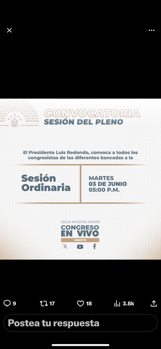 Rasel Tome (@raseltome) on Twitter photo Vamos aprobar el presupuesto de las elecciones en <a href="/Congreso_HND/">Congreso Nacional de Honduras</a>
Una reunión de la junta directiva y con los jefes de bancada.
Enviamos al pueblo hondureño la certeza del fortalecimiento del proceso democrático.
<a href="/PartidoLibre/">Partido Libre</a>
<a href="/PartidoLiberal/">Partido Liberal</a>
<a href="/PNH_oficial/">Partido Nacional</a>
<a href="/PartidoSalvador/">Partido Salvador de Honduras</a> Vamos aprobar el presupuesto de las elecciones en <a href="/Congreso_HND/">Congreso Nacional de Honduras</a>
Una reunión de la junta directiva y con los jefes de bancada.
Enviamos al pueblo hondureño la certeza del fortalecimiento del proceso democrático.
<a href="/PartidoLibre/">Partido Libre</a>
<a href="/PartidoLiberal/">Partido Liberal</a>
<a href="/PNH_oficial/">Partido Nacional</a>
<a href="/PartidoSalvador/">Partido Salvador de Honduras</a>