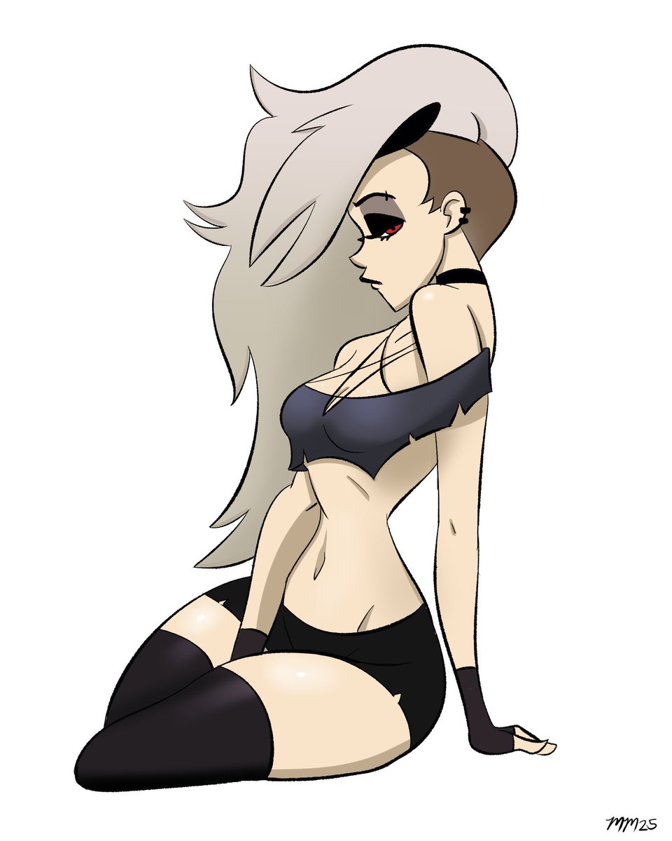 She's just chilling.