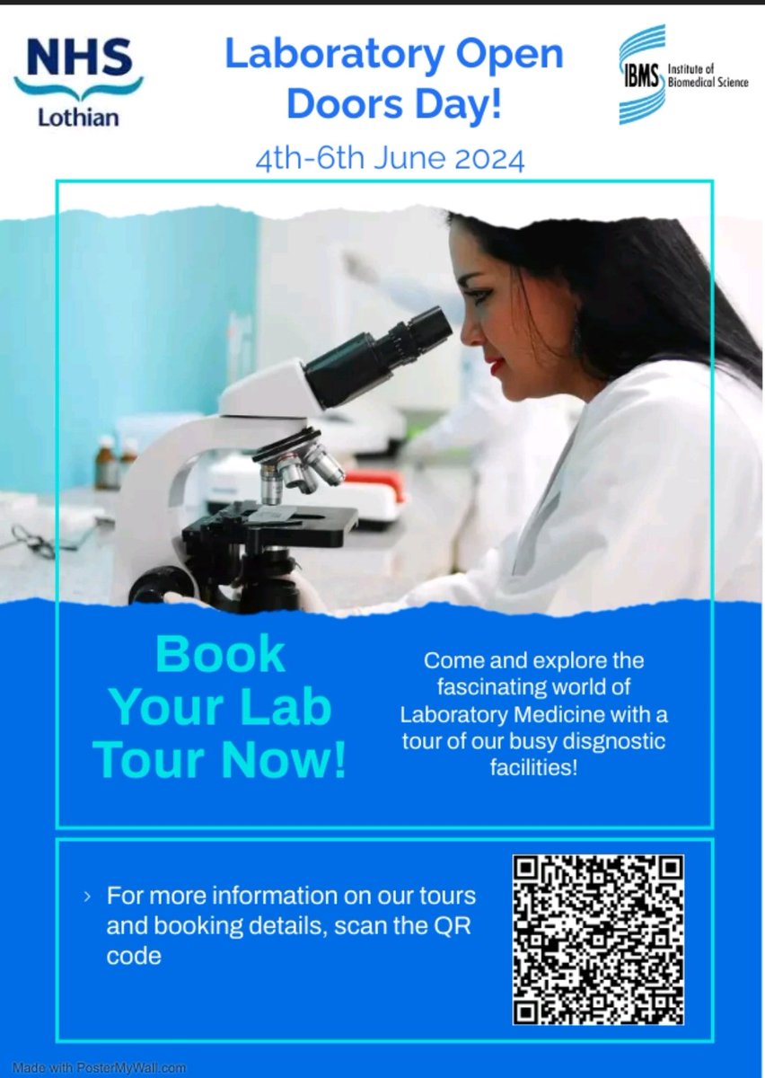 Is #IBMS Day 2025 and we are kicking it off  with Laboratory open door events 🎉🎉.
 This visibility fosters collaboration, empowers patients, and inspires future scientists
#NHSLothian
 #AtTheHeartOfHealthcare #BiomedicalScienceDay2025 #LabMedicine