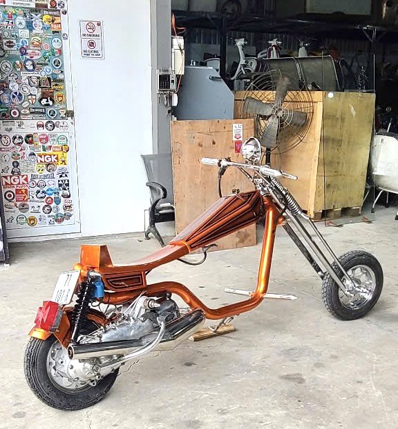 SSCvietnam's tweet photo. Back from our current Central Vietnam tour this weekend and time to get the Lambretta chop back on the road again โฆ (Edit - When I get the metal flake seat done!) #Chopper #Lambretta #FinalBuild #OldSkool #Scootering https://t.co/gEHD047ds1