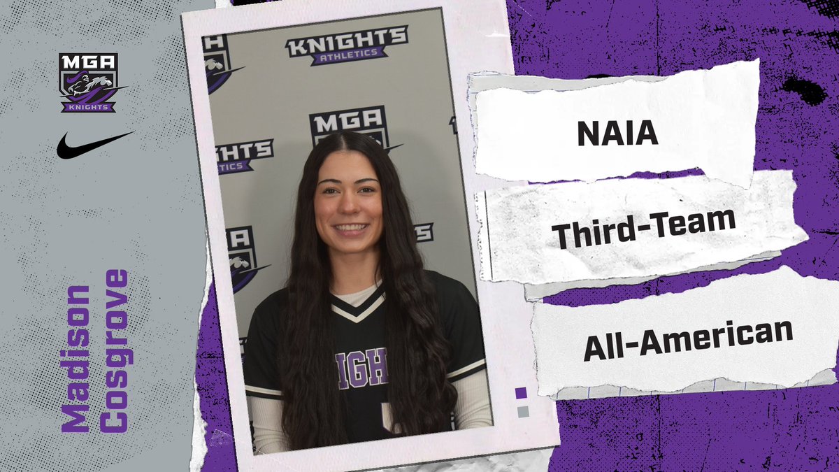 MGAKnights's tweet image. Madison Cosgrove named NAIA Third-Team All-American! #GoKnights #LightTheTorch