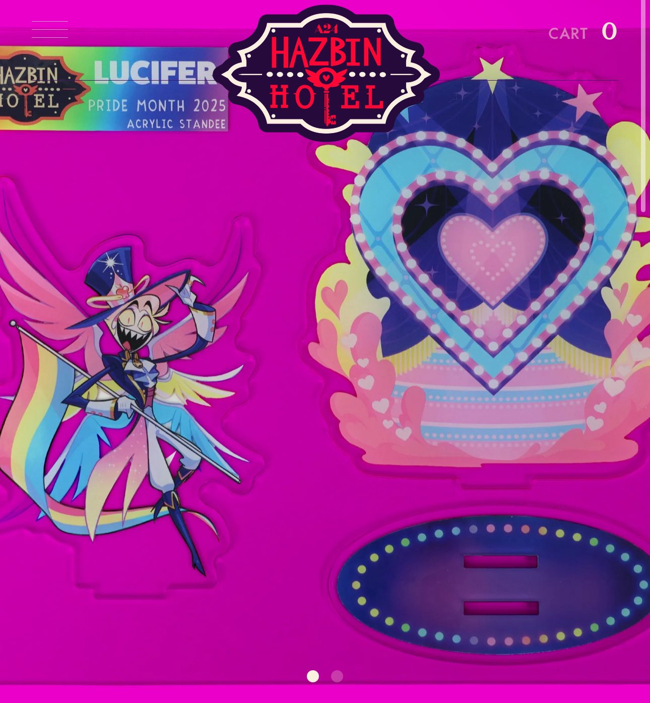 Hazbin Hotel ルシファー　アクリルスタンド　PRIDE Hazbin Hotel Pride 2025 Lucifer Acrylic Standee - BRAND NEW