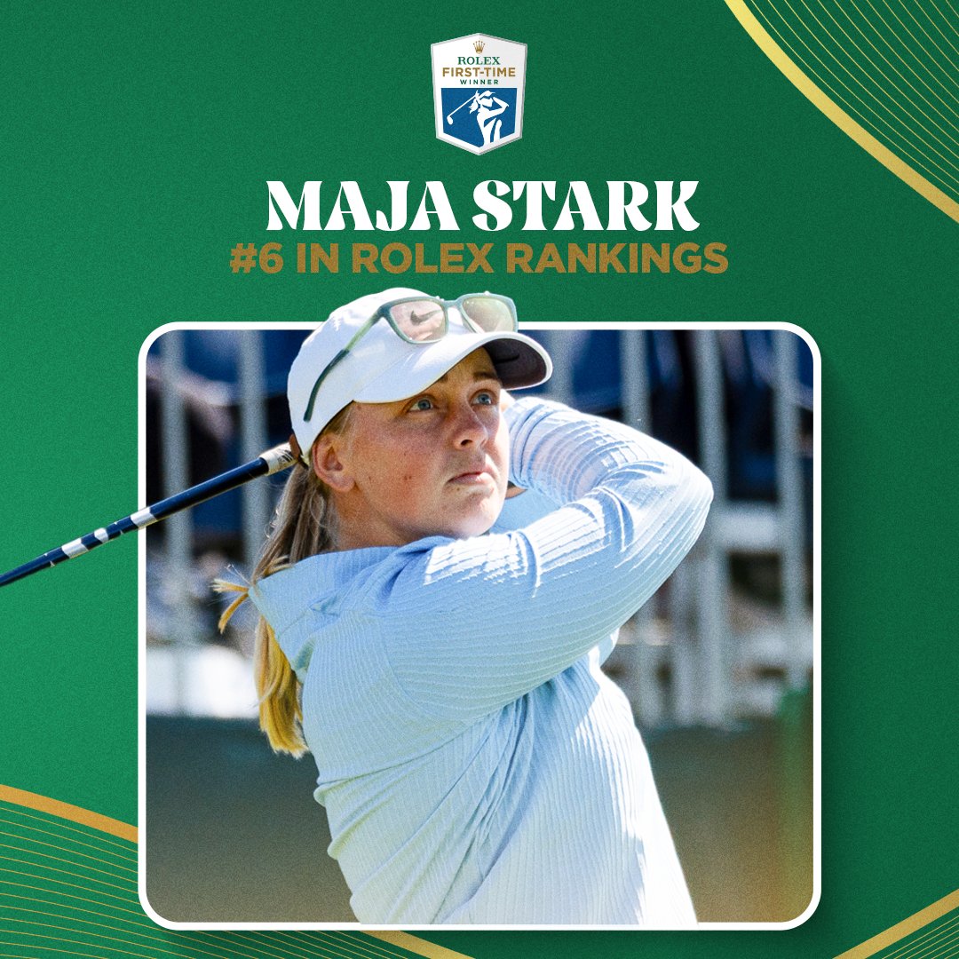 For the first time in her career, Maja Stark has broken into the top 10 of the <a href="/ROLEX/">ROLEX</a> rankings 👊 She sits at 6th in the world following her win at the U.S. Women's Open