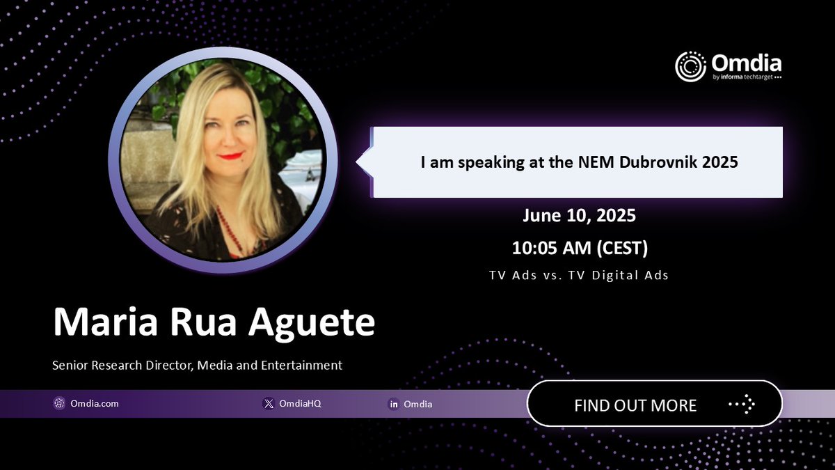 Discover how CTV, TV OS &amp; retail media create seamless pathways from viewing to purchasing at "TV Ads vs. TV Digital Ads" on June 10. Join Maria &amp; experts at NEM Dubrovnik to explore this revenue revolution!

Book a meeting with Maria: bit.ly/4kjwJNU 

#TVAds #CTV