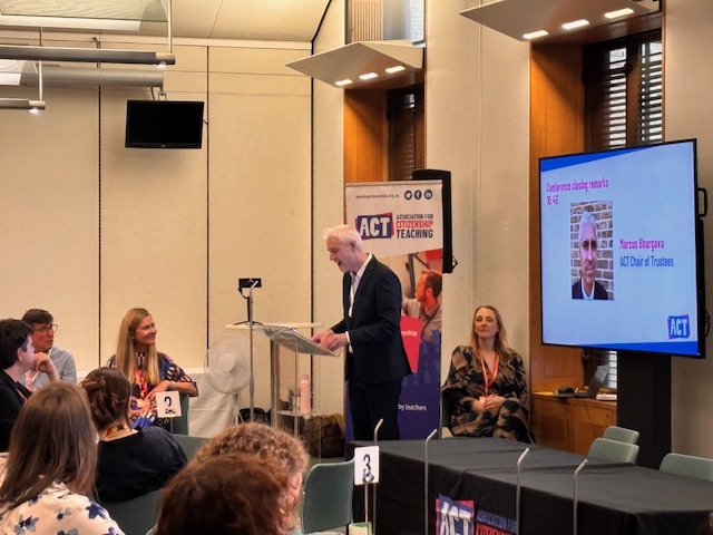 "To not have Citizenship Education in schools at a time where all their 16 year olds can vote would be a dereliction of responsibility from schools and the government. We cannot have one and not the other." - Marcus Bharghava, ACT Chair of Trustees