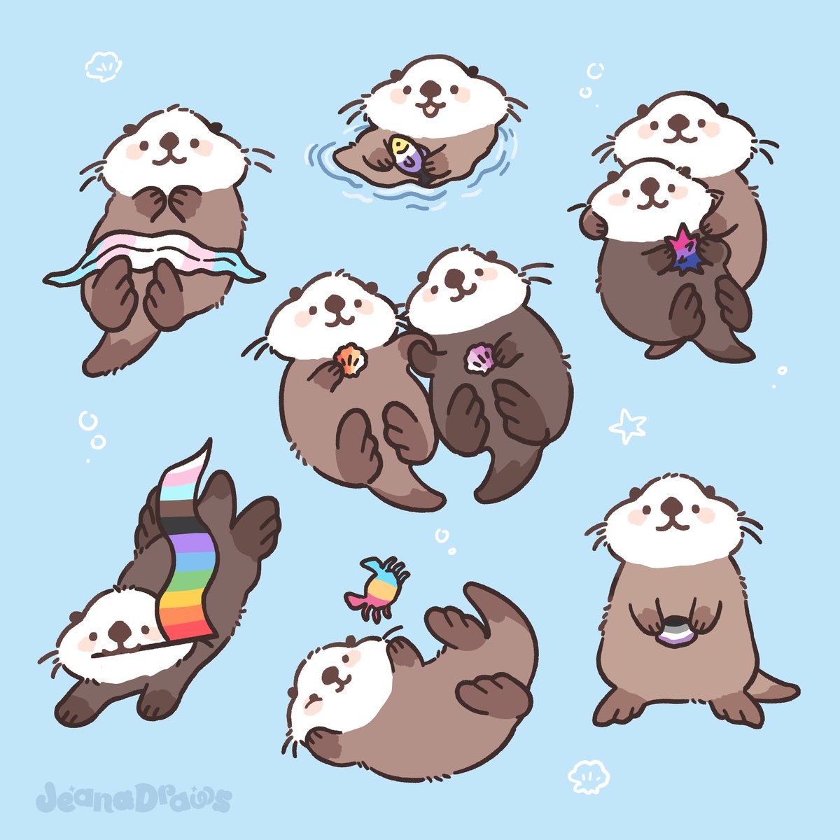 pride otters 🦦🌈
